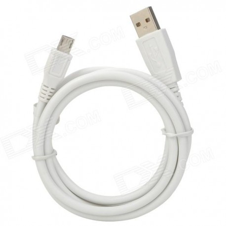 Cable datos carga compatible blanco micro USB