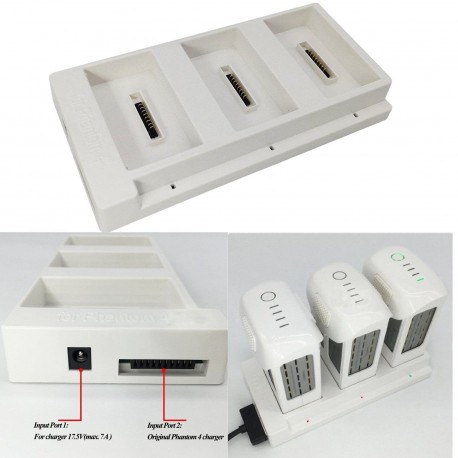 Multi Cargador de Batería Charging Hub Para DJI Phantom 4