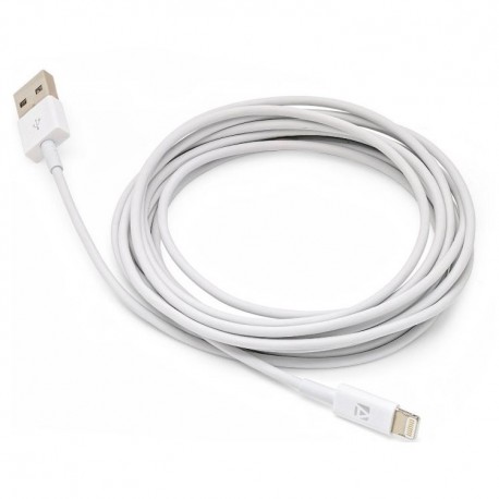 Cable datos carga compatible blanco iphone